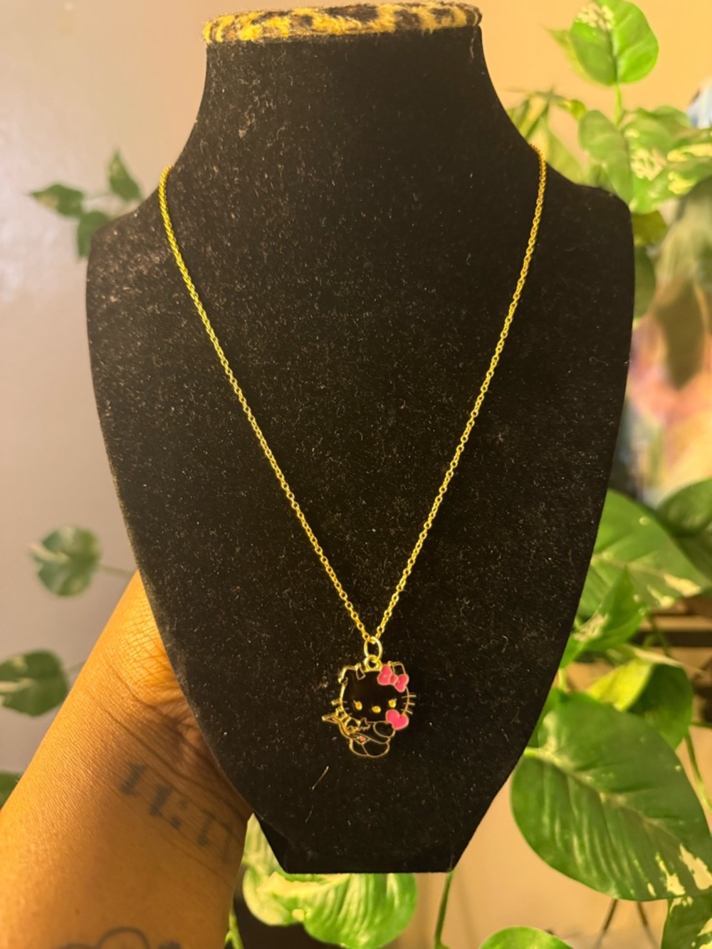 Devilish Hello Kitty sterling silver necklace